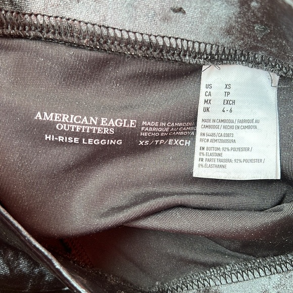 American Eagle High-Rise Legging | Stretch Velour | XS - Picture 4 of 5